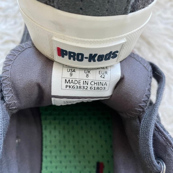 Pro Keds Men's size 9 Grey Quited Sneakers NWOT - Picture 5 of 6